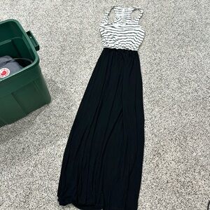 Jolie striped maxi dress